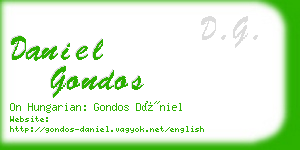 daniel gondos business card